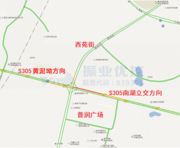 图1 普润路口地理位置示意图