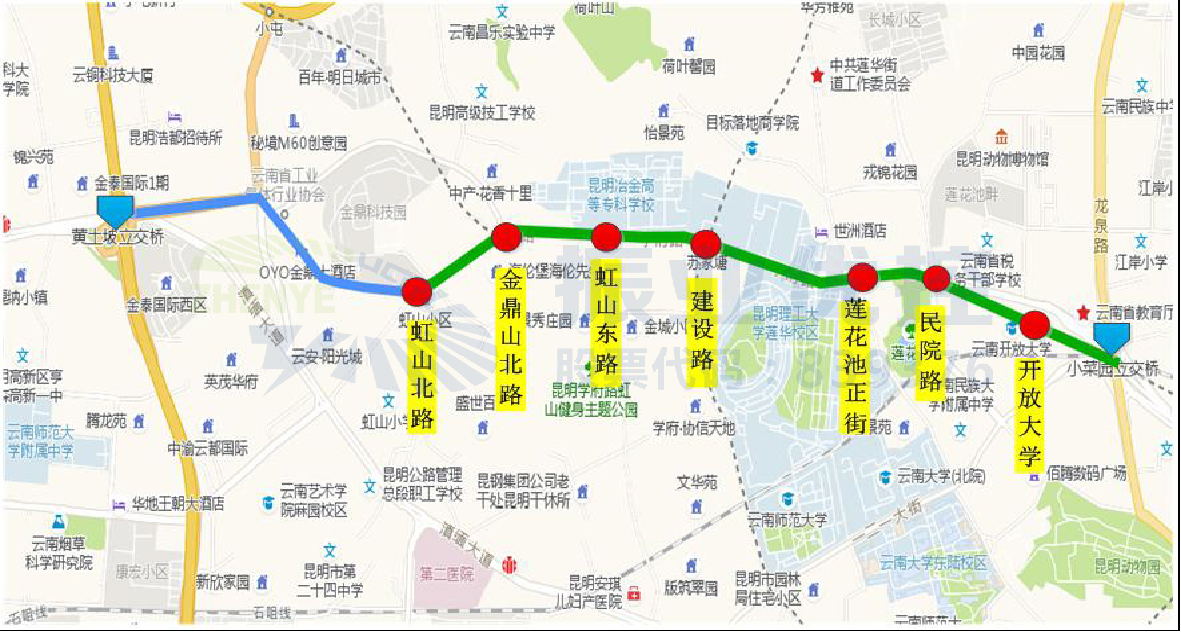 图1 学府路路段地理位置图