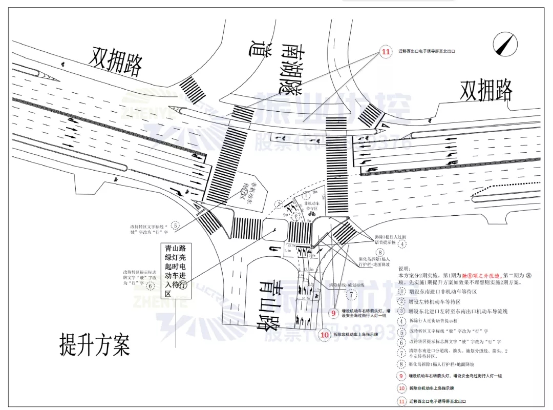 图3 双拥青山路口改造设计图