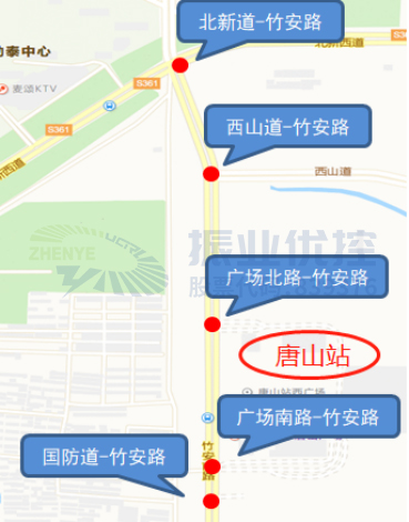 图1 竹安路路段所处位置