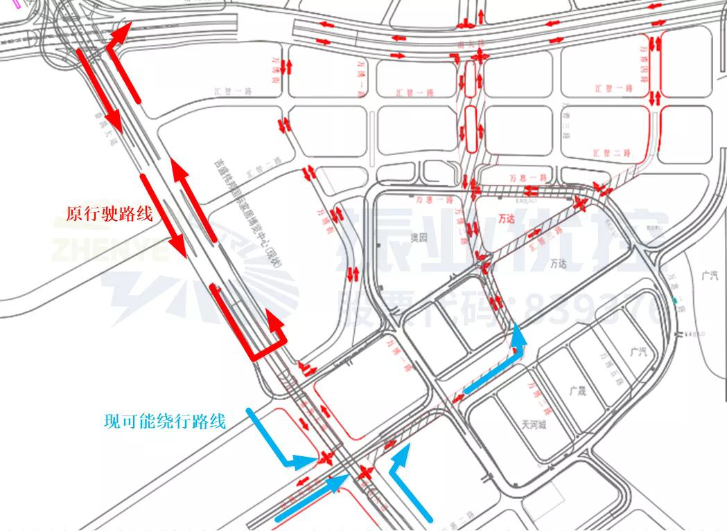 图5 车流引流流线情况