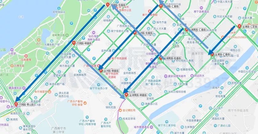 图6 四横三纵路网协调思路