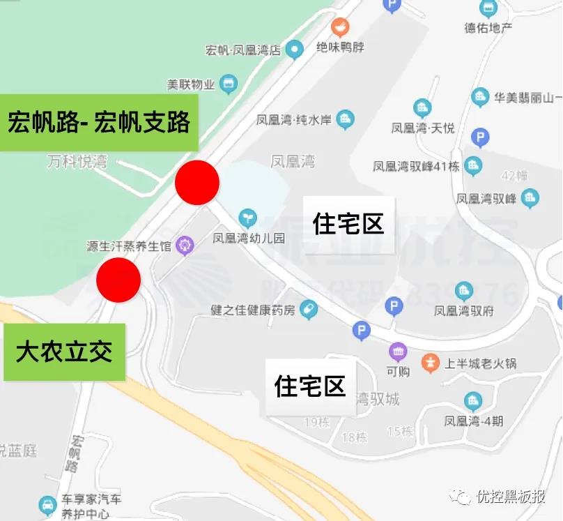 图1 宏帆路-宏帆支路路口位置图