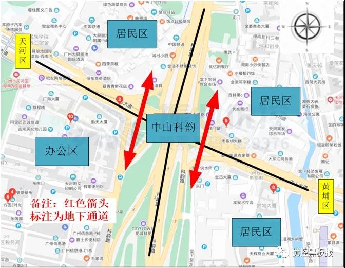 图1 中山大道-科韵路口地理位置