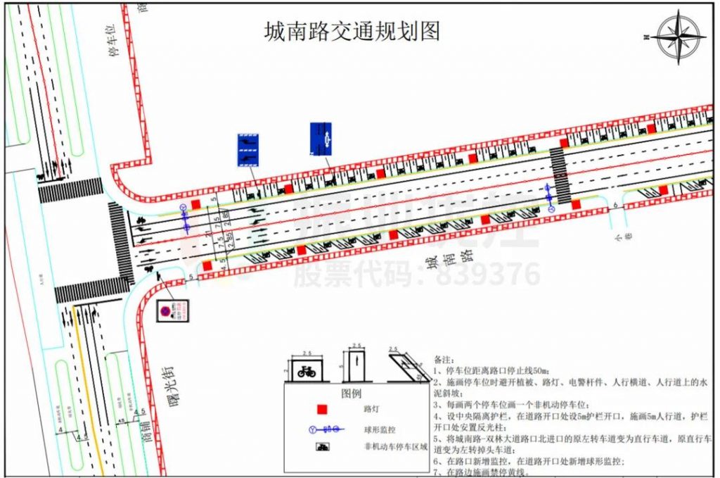 图9 城南路交通规划图