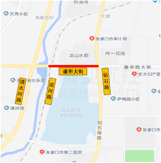 图1 施工路段位置图