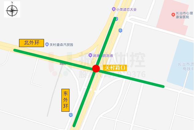 图1 关村路口点位示意图