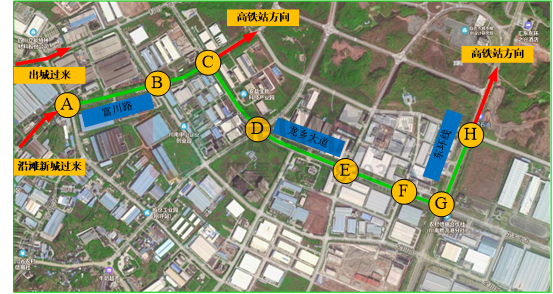 图1 路口地理位置示意图