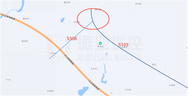 图1 S308和S103路段图