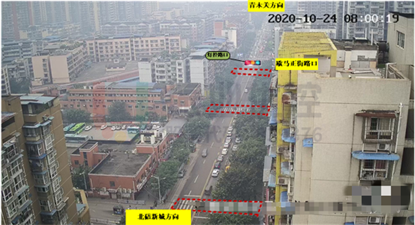 图4 碚青路沿线斑马线设置情况