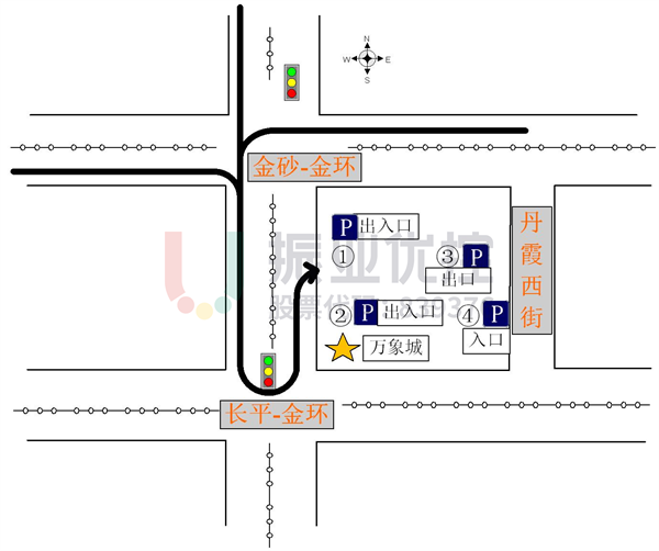 图5-2 长平-金环路口北进口掉头情况