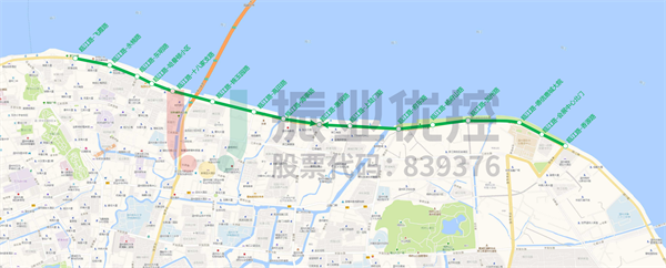 图 1 瓯江路14个路口点位图