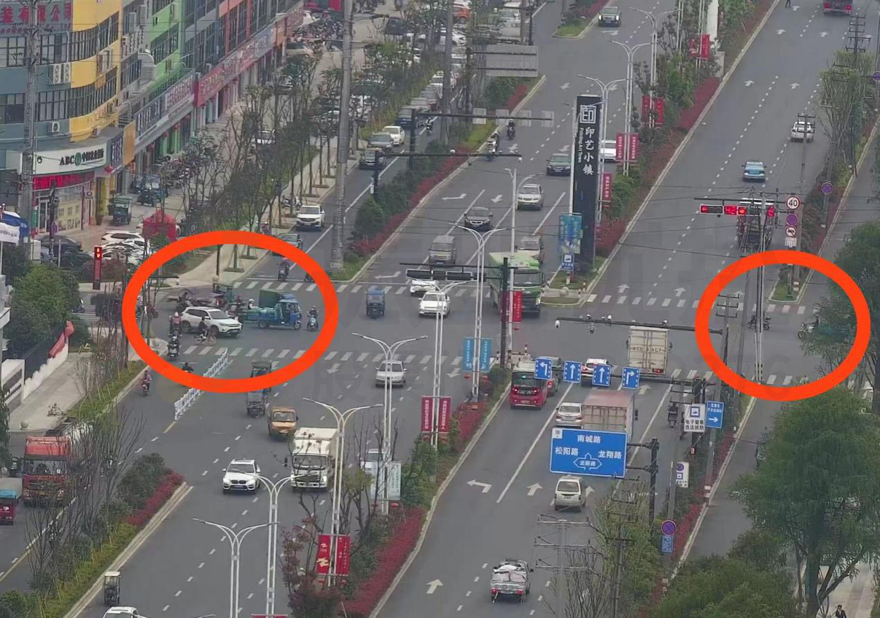 图2 路口非机动车等待图